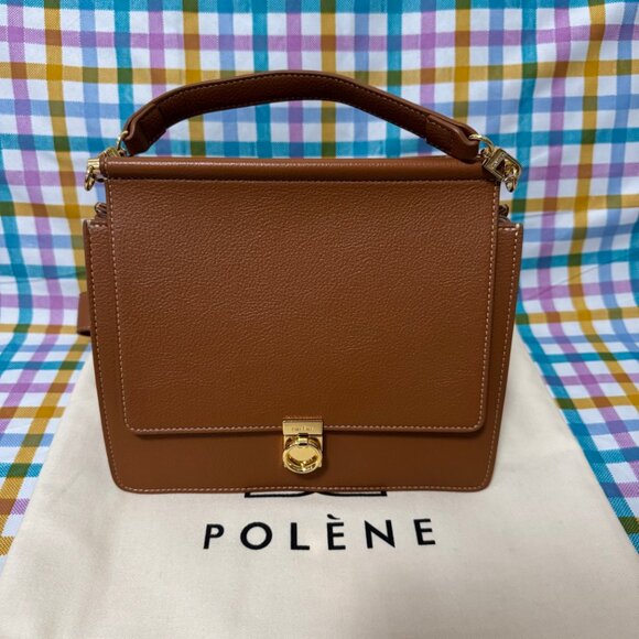 Polene Handbags - polene Numéro Sept Edition Textured Camel